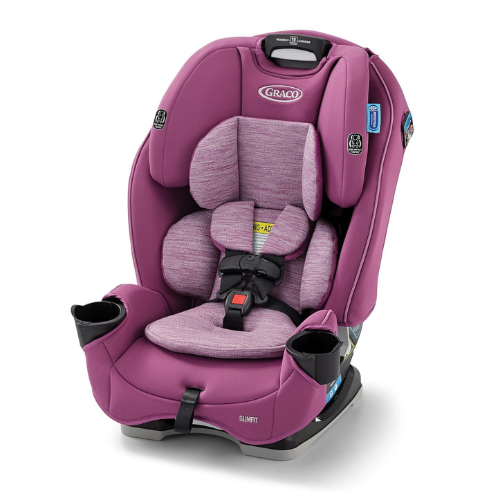 Slimfit 3-In-1 Convertible Car Seat, Ultra-Space-Saving Design, Darcie, Suitable for Rear and Forward-Facing, Highback Booster Seat with 10-Position Headrest