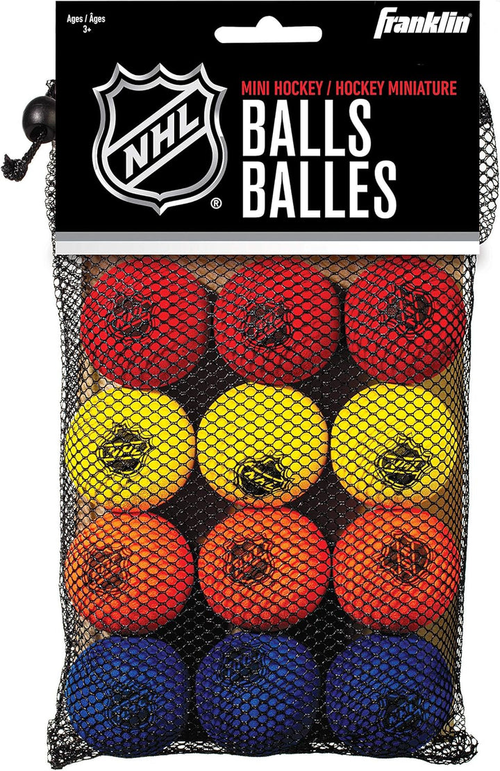 Franklin NHL Foam Mini Hockey Balls -12 Pack