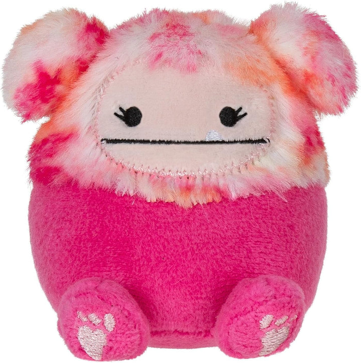 by Original Squishmallows Play and Display Storage - Four 2-Inch Plush Included - Big Foot, Axolotl, Parrot, Chameleon - Hang or Stand Display Case - Amazon Exclusive