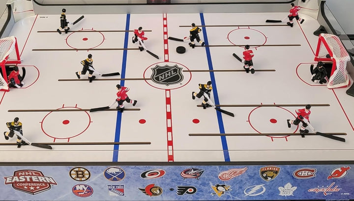 NHL Deluxe Rod Hockey Game - Boston Bruins Vs Chicago Blackhawks