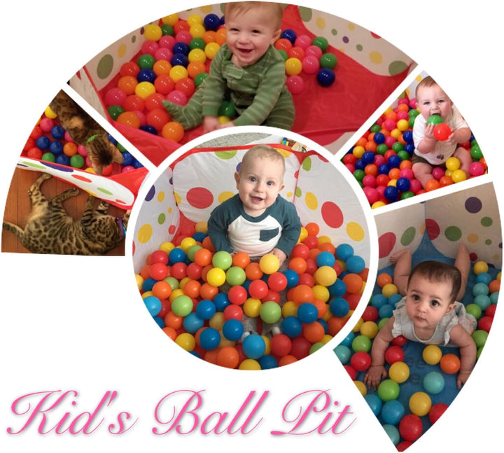 Kids Ball Pit Large Pop up Toddler Ball Pits Tent for Toddlers Girls Boys for Indoor Outdoor Baby Playpen W/Zipper Storage Bag, Balls Not Included (Blue)