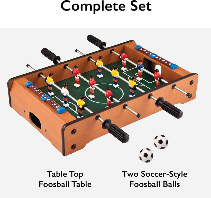 Mainstreet Classics 20-Inch Table Top Foosball/Soccer Game, Brown