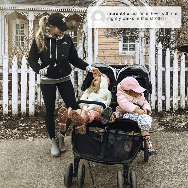 Jeep Destination Ultralight Side X Side Double Stroller, Midnight