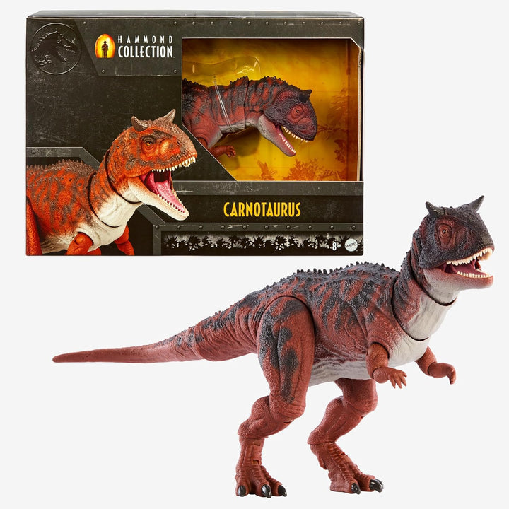 Jurassic World Hammond Collection Allosaurus Dinosaur Action Figure, Premium Movie Design, Glass Eyes & Wired Tail, 19 Points of Articulation