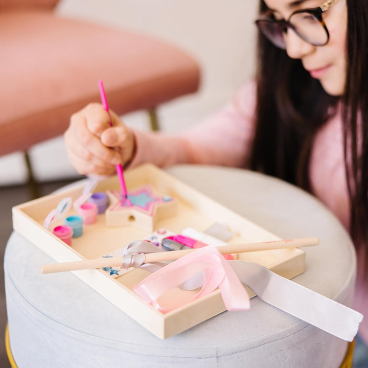 Created by Me! Paint & Decorate Your Own Wooden Princess Wand Craft Kit, Pink - Princess Crafts Great for Rainy Days, Princess Toys for Kids Ages 4+