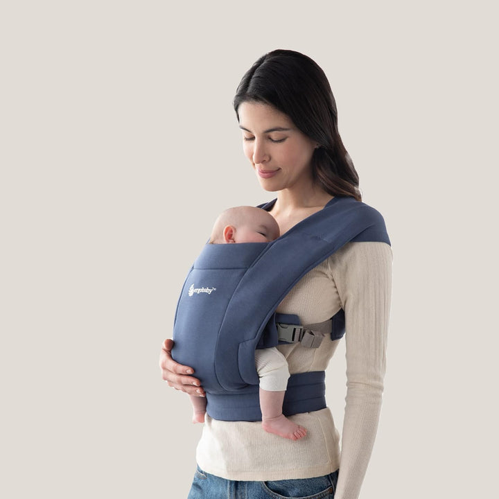 Embrace Baby Carrier Newborn to Toddler - Breathable Baby Carriers for Summer - Cozy Essentials (7-25 Pounds), Ponte Knit, Cream
