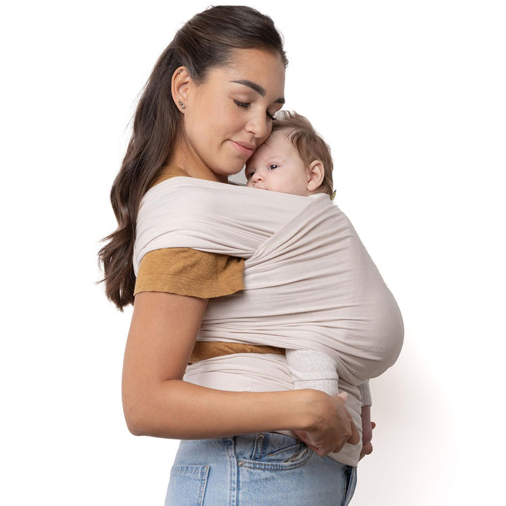 Baby Wrap Carrier – Original Baby Sling Carrier for Newborns (7–35 Lbs), Soft, Secure, Hands-Free & Ergonomic, Ideal for Comfortable Bonding, New Parents (Grey)