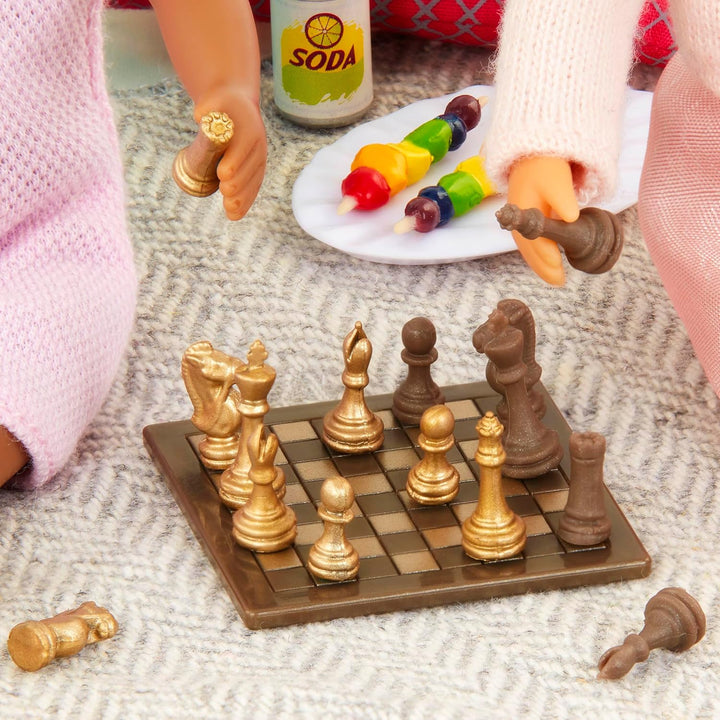 – Airplane for Mini Dolls – Jet & Accessories for 6-Inch Dolls – Working Lights & Sounds – Chess Game & Play Food – 3+ Years– Luxury Jet