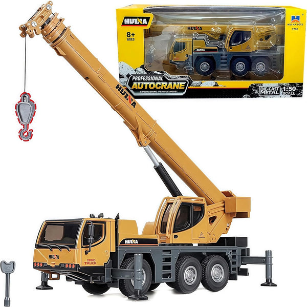 1/50 Scale Autocrane Toys, Crane Truck Construction Vehicle, Alloy Boom Truck Engineering Car Models, Great Gifts, Collections, Cake Toppers, Room Decoration for Kids