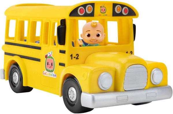 Official Musical Yellow School Bus, Plays Clips from ‘Wheels on the Bus,’ Featuring Removable JJ Figure – Character Toys for Babies, Toddlers, and Kids
