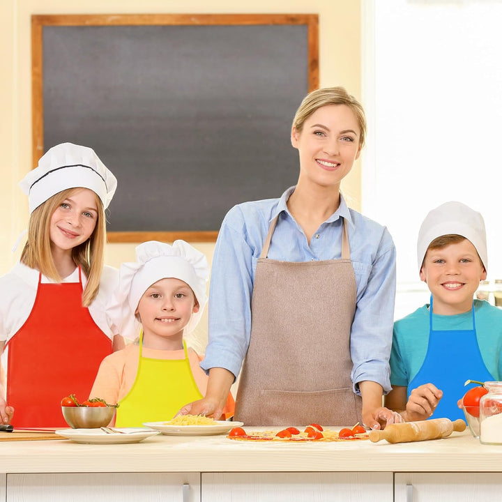 8 Pcs Kids Apron Painting Aprons, Kids Aprons for Painting Art Apron Smocks Bulk for Art Activity Craft Home Kitchen Classroom Party Supplies