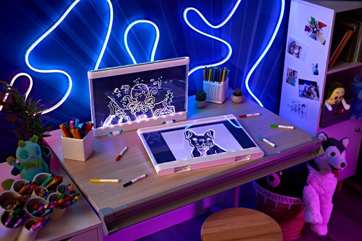 Ultimate Light Board - White, Kids Drawing Tablet, LED Drawing Board for Kids & Adults, Art Projector, Sketching Gift for Boys & Girls, Toys for Kids, 6+
