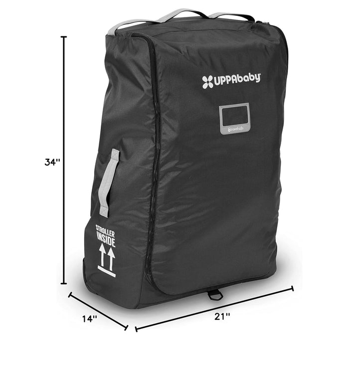 Travel Bag for Vista and Cruz Strollers - Includes Travelsafe Program Coverage, Inner Wheel Bag and Storage Pocket - Smooth Wheels, Handles + Durable Design