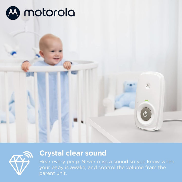 AM21 Audio Baby Monitor - 1000Ft Range, Secure & Private Connection, High-Sensitivity Mic, Volume Control, Portable Parent Unit (Outlet or AAA Battery Powered (NOT Included))