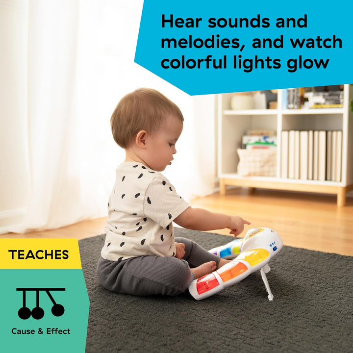 Glow & Discover Light Bar Musical Activity Station and Tummy Time Toy, Montessori Cause and Effect Early Learning for 3-36 Months