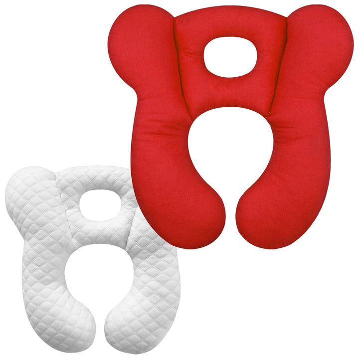 Baby Travel Pillow, Upgrade U-Shape Infant Pillow for Car Seat Pushchair and Stroller, Soft Comfortable Sleep Cushion for Kids Newborn and Toddler -Lion White
