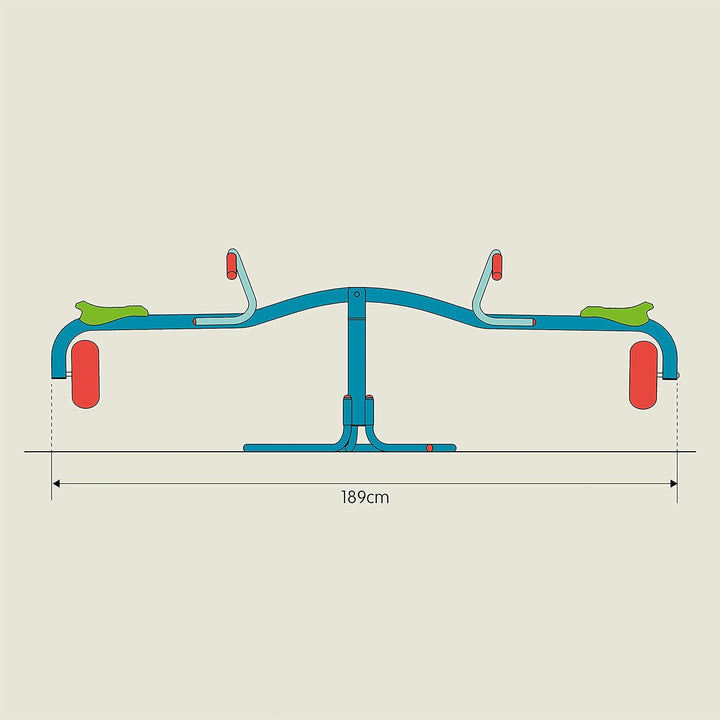 Toys Spiro Spin Seesaw | Sit and Spin Teeter Totter with 360 Spin and Bounce Wheel | Kids Outdoor Play Equipment for Backyard, Playground, or Indoor Fun | Boys and Girls Ages 3-8