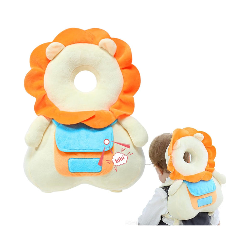 Baby Head Protector Backpack with Knee Pads | Adjustable Safety Pillow for Crawling & Walking Toddlers 6-36 Months, Breathable Infant Travel Essentials (Duck-B)