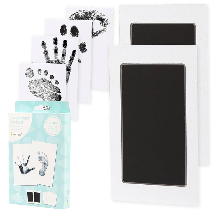 4-Pack Clean-Touch Ink Pad Kit, Mess-Free Inkless Hand and Footprint Kit, Baby Foot Printing Kit, Cat and Dog Paw Print Kit, Suitable for Babies and Pets