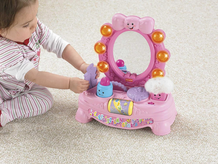Baby & Toddler Toy Laugh & Learn Magical Musical Mirror Pretend Vanity Set for Infants Ages 6+ Months (Amazon Exclusive)