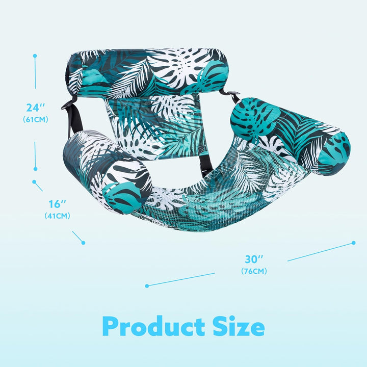 Inflatable Pool Floats Adult,2 Packs Floating Lounge Chairs,Blow up Pool Noodles for Adult Heavy Duty,Floating Chair for Party Summer Water Beach Lake Fun