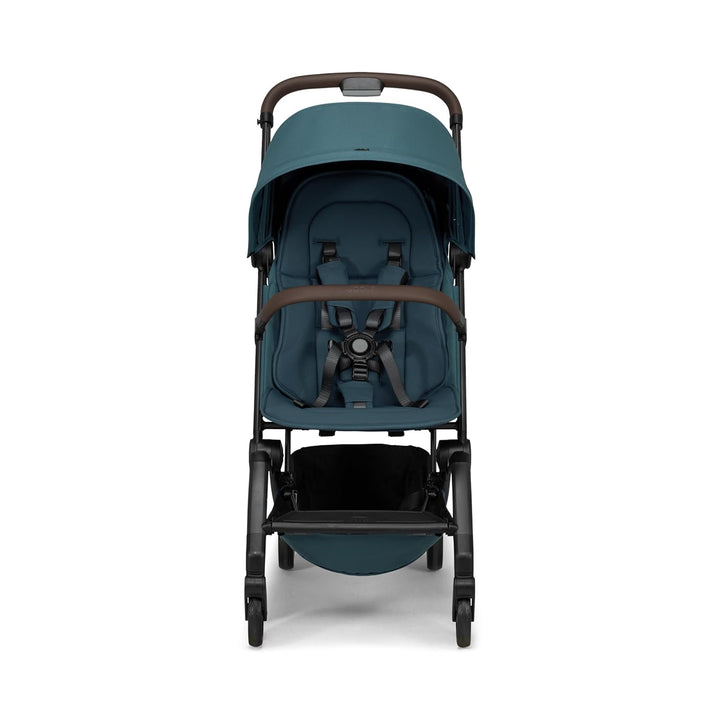 AER+ Bumper Bar Foldable Stroller Accessory - Armrest One-Hand Use - Easy to Attach & Open - Extra Handle Comfort - Elegant Crossbar Design - Ideal for Hanging Baby Toys - Mid Brown Carbon