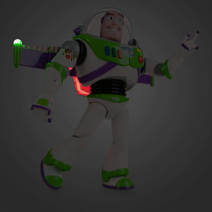 Store Official Buzz Lightyear Interactive Talking Action Figure from Toy Story, Features 10+ English Phrases, Interacts with Other Figures and Toys