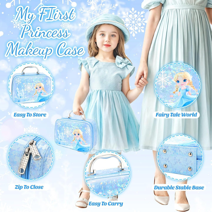 Pretend Makeup for Toddlers, Toy Play Makeup Set for Kids 3-5, Toddler Makeup Kit Pretend, Frozen Toys for Kids Fake Makeup, Gifts Toys for 3 4 5 6 7+ Year Old Girls (Not Real Makeup)