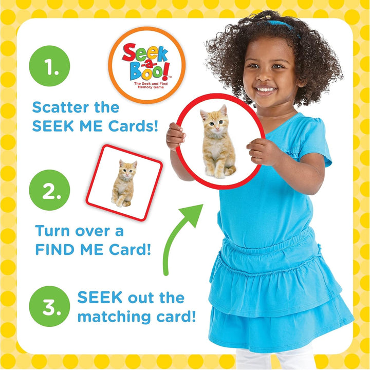 Seek-A-Boo Seek and Find Memory Game and Toddler Flash Cards Matching Game