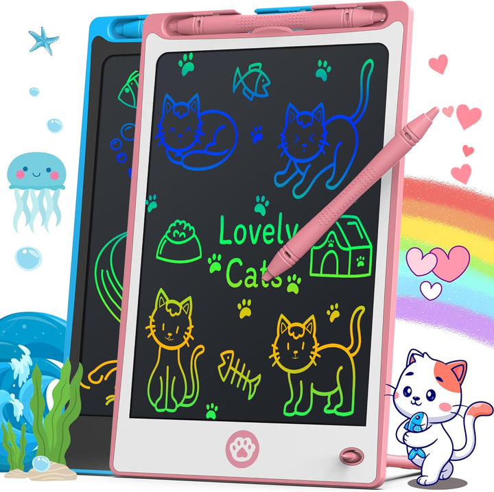 LCD Writing Tablet for Kids 8.8 Inch, Toys for Girls Boys Drawing Pad for 3 4 5 6 7 Year Old Kids Toys, Children’S Day Gift Toddler Doodle Board Travel Essentials, Birthday Gift for Children
