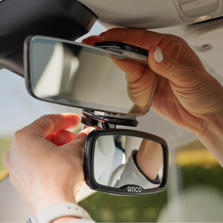 Forward Facing Baby Car Mirror - Clip on Car Mirror for Baby, 100% Shatterproof & Shakeproof, Newborn Essentials