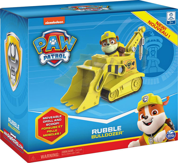 , Rubble’S Bulldozer Vehicle with Collectible Figure, for Kids Aged 3 and Up
