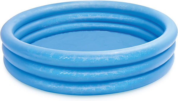 58426EP Crystal Blue Inflatable Kiddie Pool, 58In X 13In, for Ages 2+