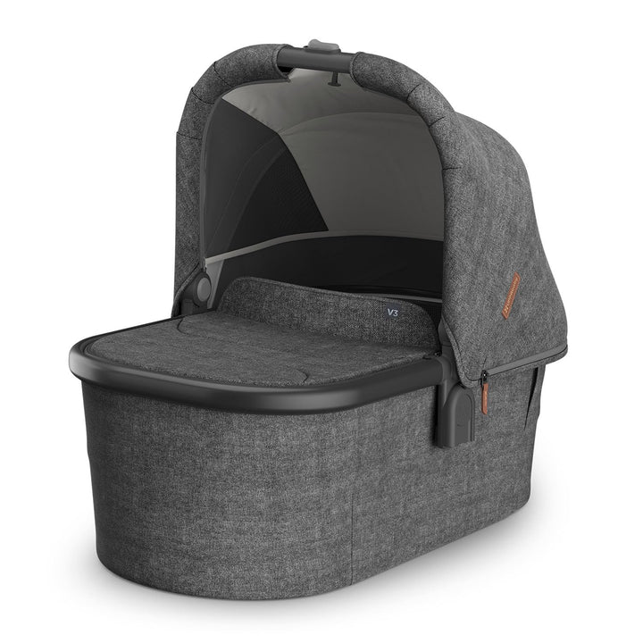 Bassinet V3 - Compatible with Vista, Cruz, Ridge Strollers - Overnight Sleep Solution - Mattress, Sheet and Bug Shield Included - Jake (Charcoal/Carbon Frame)