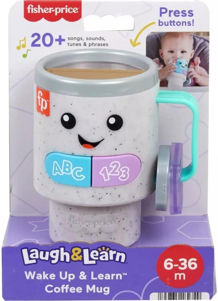 Baby & Toddler Toy Laugh & Learn Wake up & Learn Coffee Mug with Lights Music & Learning for Infants Ages 6+ Months