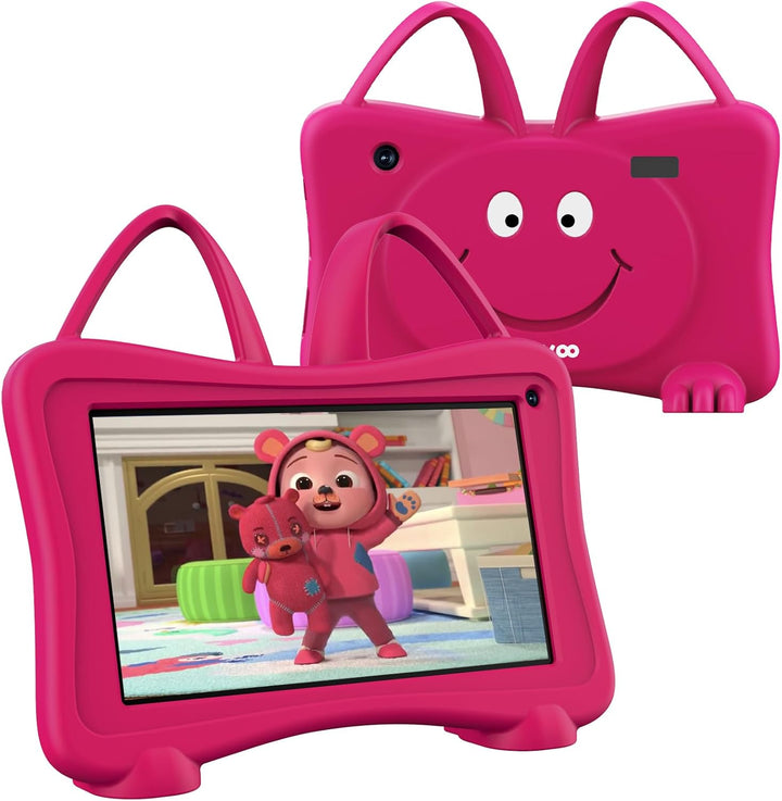 Kids Tablet 7 Toddler Children'S Learning Tablet with Wifi, Youtube, Parental Control, Durable Case Education Learning Apps for Boys Girls (Blue)