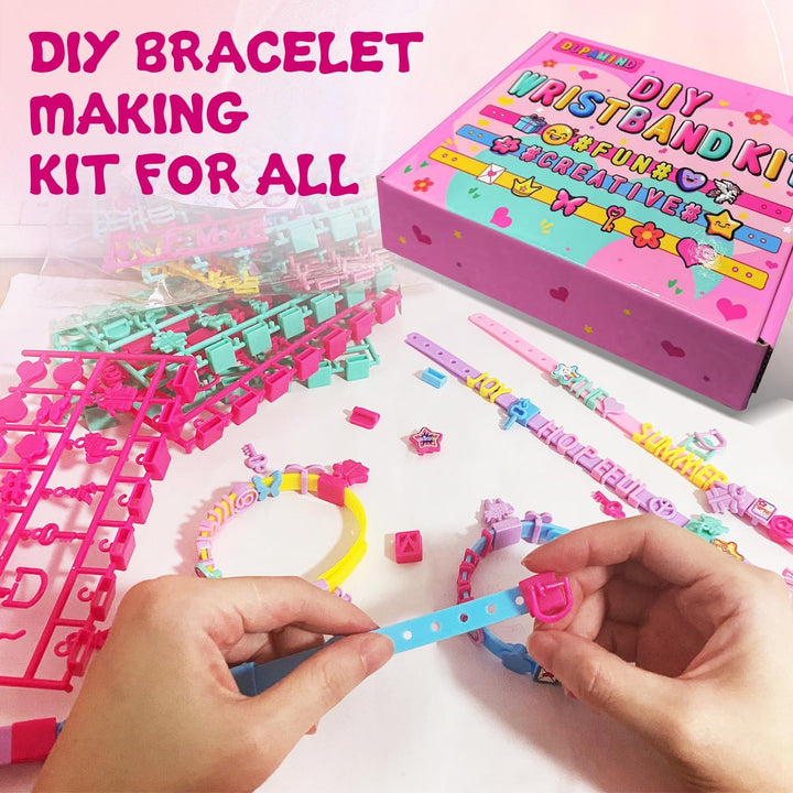 Art & Craft Kits for Kids, DIY Friendship Bracelet Making Kit for Girls, Jewelry Making with Charm & Stickers, Birthday Gifts for Ages 5-12, Toys for Ages 5, 6, 7, 8, 9, 10, 11, 12 Years Old