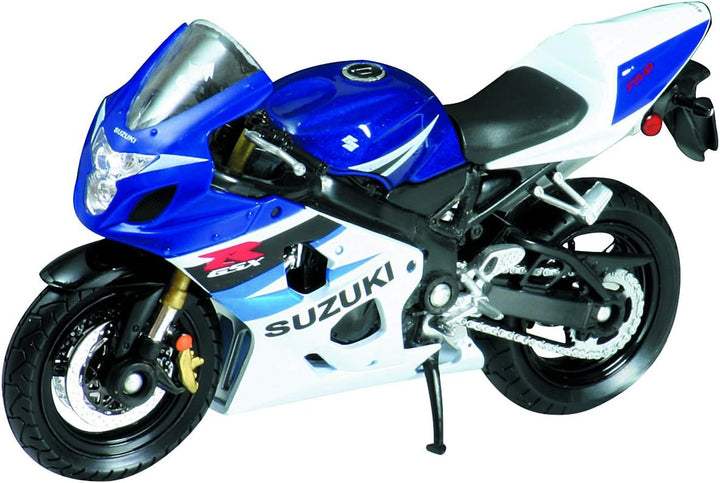 Die Cast Motorcycle Blue Suzuki GSX-R750, 1:18 Scale