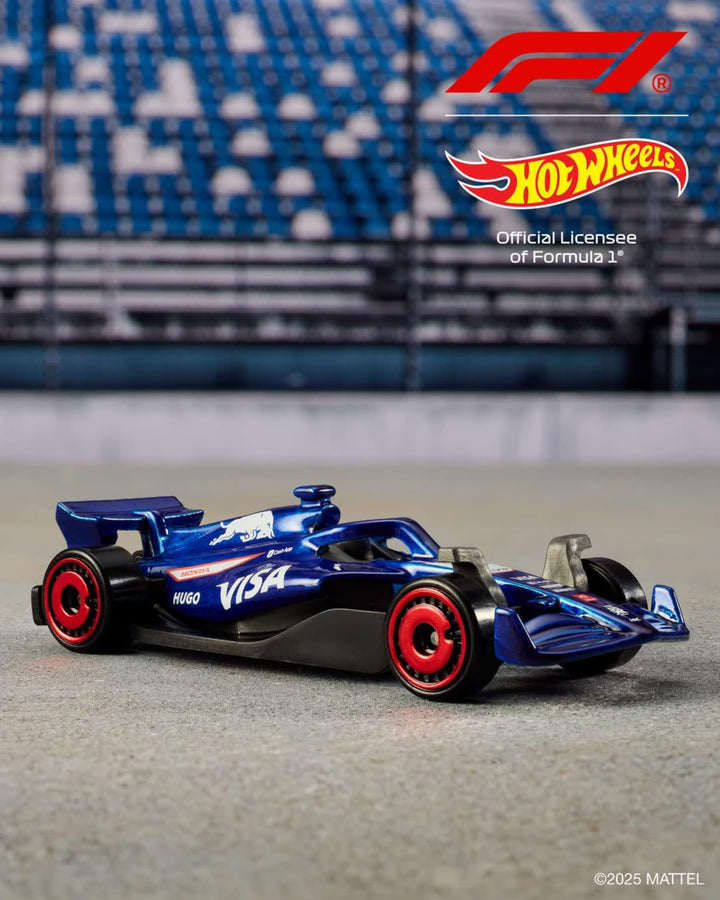 Toy Cars Formula 1 5-Pack, Set of 5 1:64 Scale Die-Cast Vehicles Featuring F1 Racing Team Decos, Collectible Race Cars