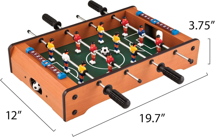 Mainstreet Classics 20-Inch Table Top Foosball/Soccer Game, Brown