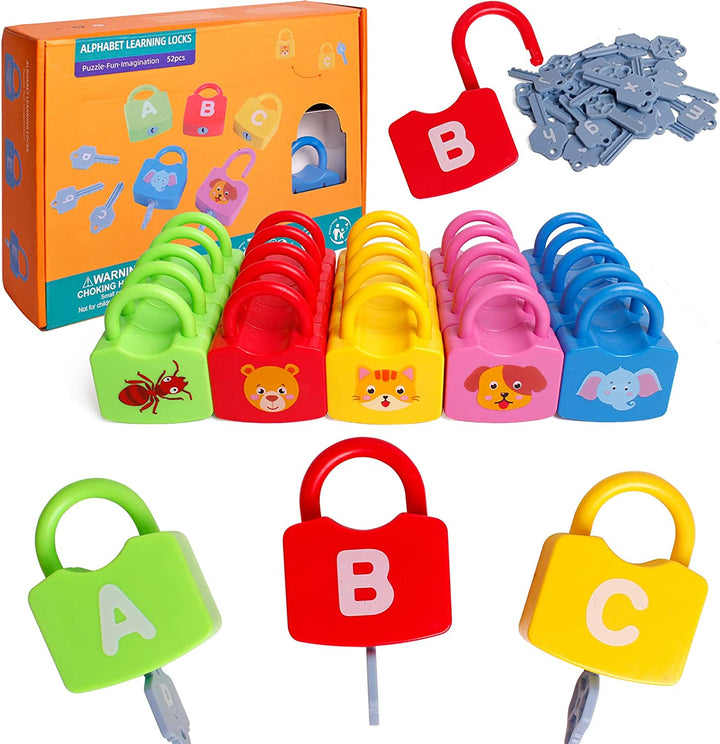 Kids Learning Locks with Keys Numbers Matching & Counting Montessori Educational Toys for Ages 3 Yrs+ Boys and Girls Preschool Games Gifts