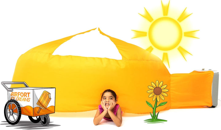 The Original Patented Airfort - Build a Fort in 30 Seconds, Inflatable Fort for Kids, Play Tent for 3-14 Years, a Playhouse Where Imagination Runs Wild, Fan Not Included (Space Shuttle)