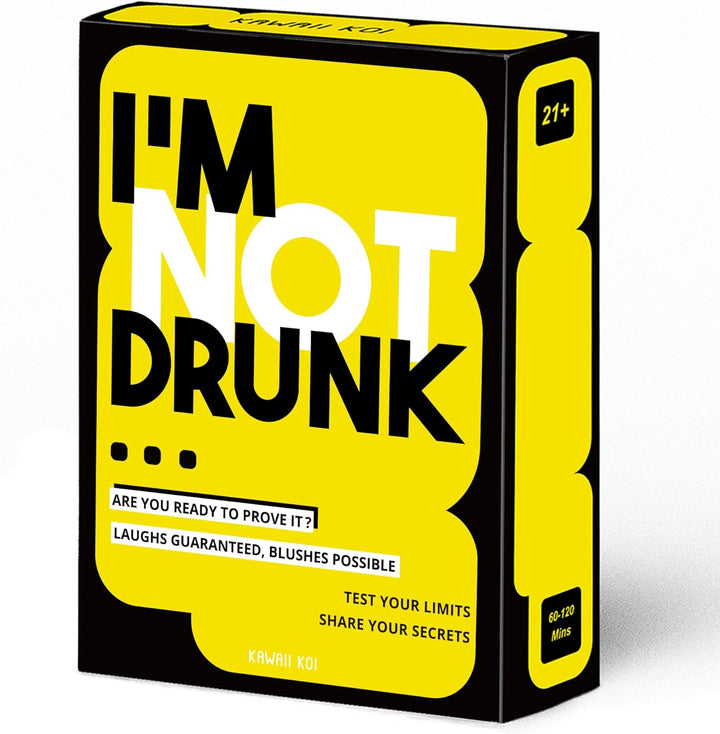 I'M NOT DRUNK - Party Drinking Game for Game Nights - 21St Birthday Gift & Bachelorette Party Game with 55 Amusing Cards - Hilarious Unforgettable Drinking Card Game - Get the Party Started