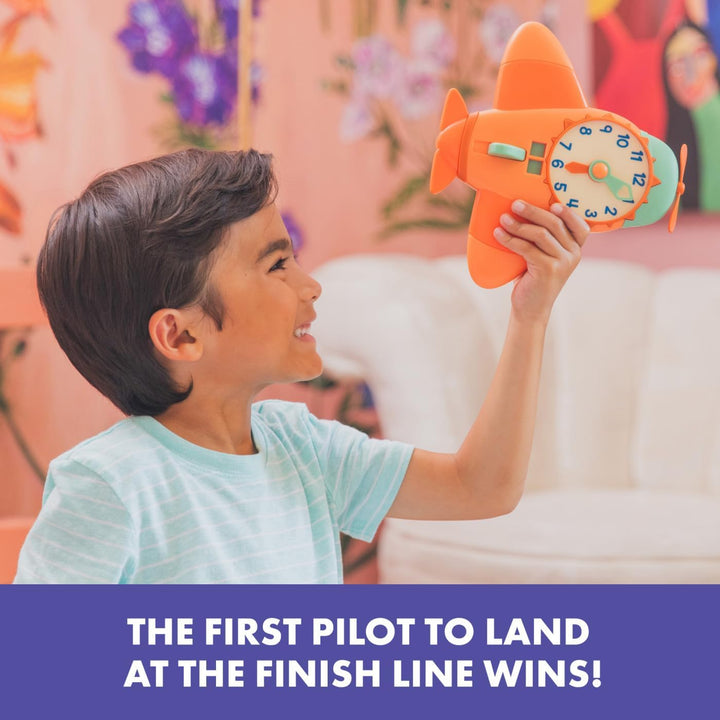 Time to Fly - Telling Time Board Game, Toddler Learning Clock Toy, Preschool Board Games, Number Recognition, Learn to Read Digital and Analog Clocks for Kids Ages 4+