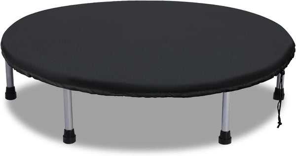 Mini Trampoline Cover 40 Inch Waterproof Fitness Protective Trampoline round Covers for Adults Toddler Indoor Outdoor Garden Rebounder - Not Spring Covers (1 Black Cover Only)