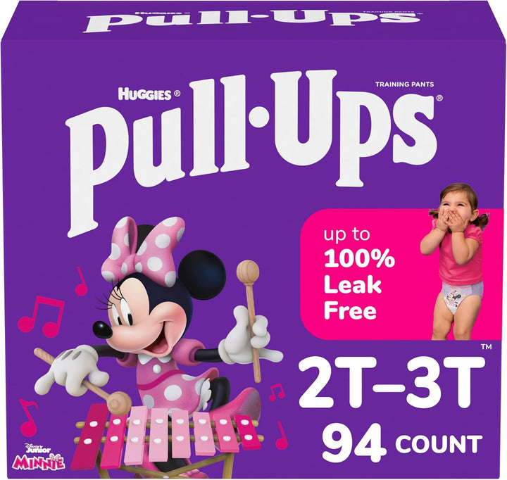 Girls' Potty Training Pants, Size 3T-4T Training Underwear (32-40 Lbs), 112 Count (4 Packs of 28)