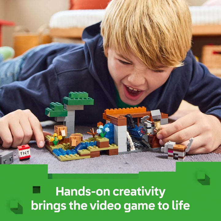 Minecraft the Armadillo Mine Expedition Toy Figures and Playset - Building Minecraft Toy for Kids, Boys and Girls, Ages 8+ - with Gaming Figures for Pretend Play - Gift Idea for Birthdays - 21269