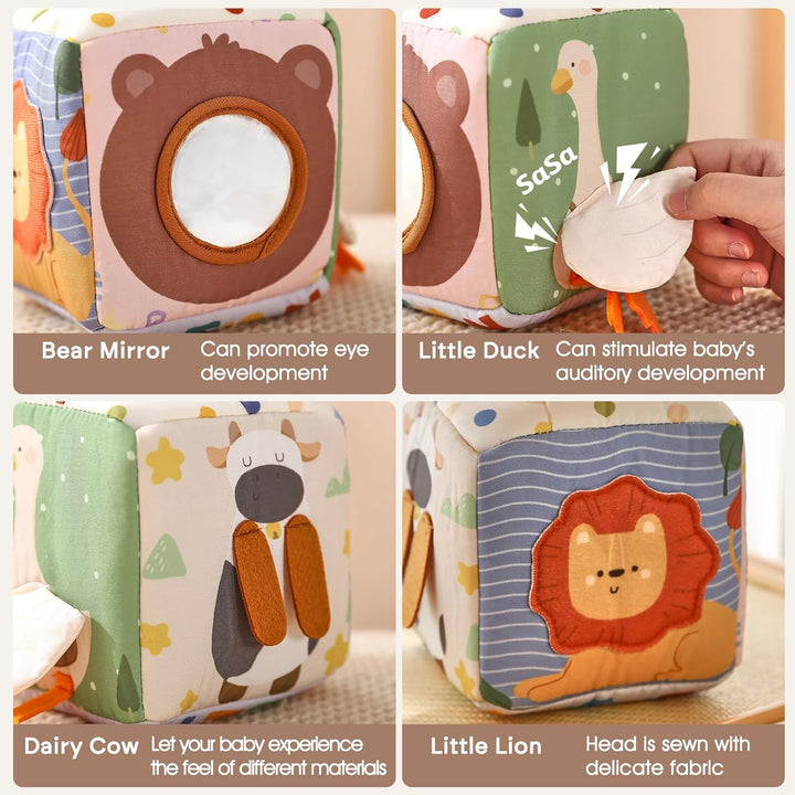 Baby Tissue Box Toy for Babies 6-12 Months - Montessori Toys Baby Tissue Box Sensory Toys for 1 Year Old - Boy Girl Gifts for Babies 6 12 18 Months Old