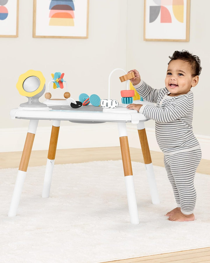 Discoverosity Montessori-Inspired 3-Stage Activity Center & Play Table for Baby Ages 4M+