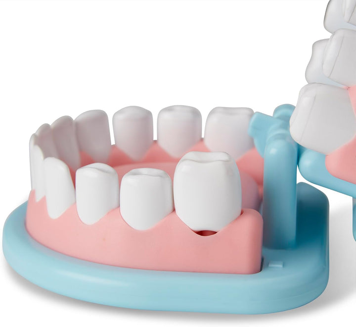 Super Smile Dentist Kit with Pretend Play Set of Teeth and Dental Accessories (25 Toy Pieces) Pretend Dentist Play Set, for Kids Ages 3+
